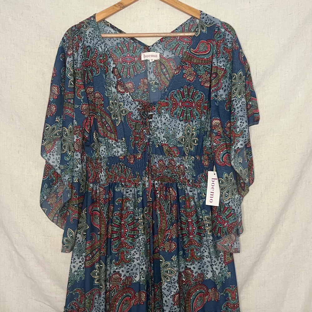 Anthropologie Boemo Paisley
Cottagecore Tiered Maxi Dress Women's Size M - Picture 3 of 8